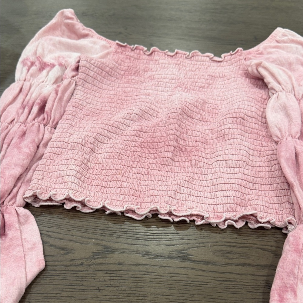 Rewash Blush Smocked Blouse - Picture 2 of 2